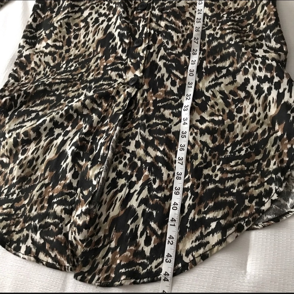 NWT Zara Leopard Print shirtdress shirt dress - Picture 4 of 10